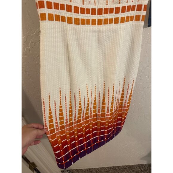 NWT Jones New York 100% Cotton Carnival Of Color Dress - Picture 3 of 11